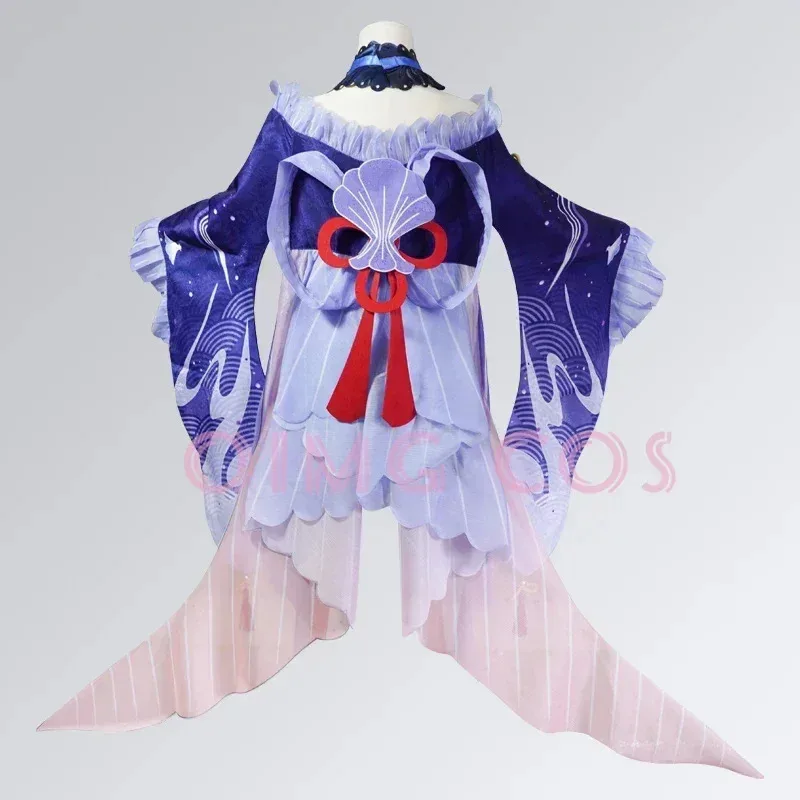 DY2025Sangonomiya Kokomi Costume Cosplay Genshin Impact Parrucca uniforme Anime Costumi di Halloween in stile cinese Gioco