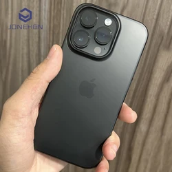 Ultra Thin Matte Translucent Slim Silky Skin Phone Case For iPhone 15 14 13 12 16 17 Pro Max Shockproof Light Clear Hard Cover