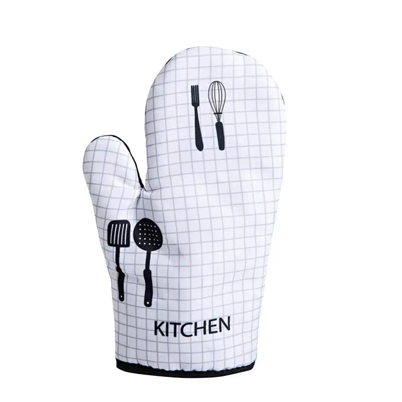 Cotton Anti-scalding Oven Gloves Mitts Potholder Soft Breathable Kitchen Cotton Gloves Tray Dish Bowl Holder For Kitchen BBQ