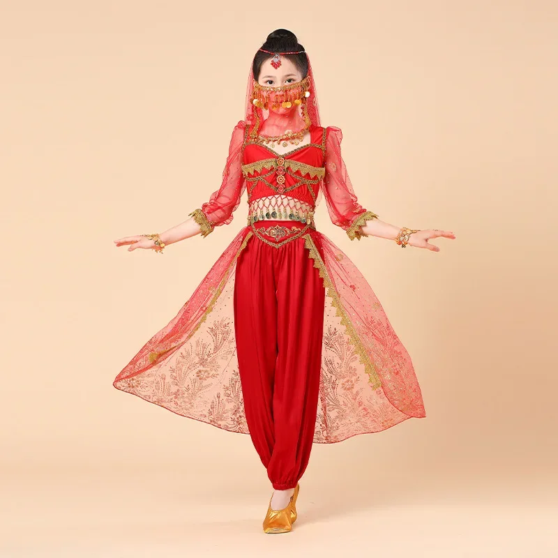 Belly Dance Costume Toddler Girls Indian Western Regions Desert Princess Performance indian saree indian suits for women skirt