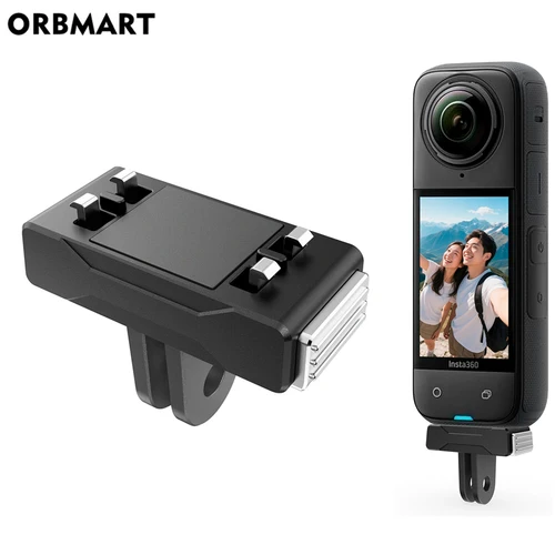 Imagen 1 del producto ORBMART Soporte de liberación rápida para Insta360 X5, base adaptadora magnética de aluminio para accesorios Insta 360 Ace Pro 1 2