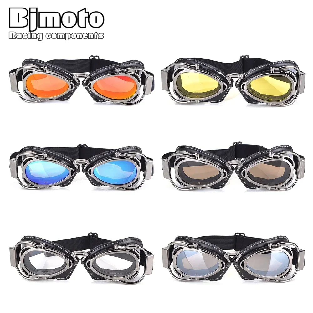 

Motorcycle Goggles Glasses Foldable Ski Snowboard Dustproof Windproof Sunglasses Outdoor Sports Eye Goggle Protection Motocross