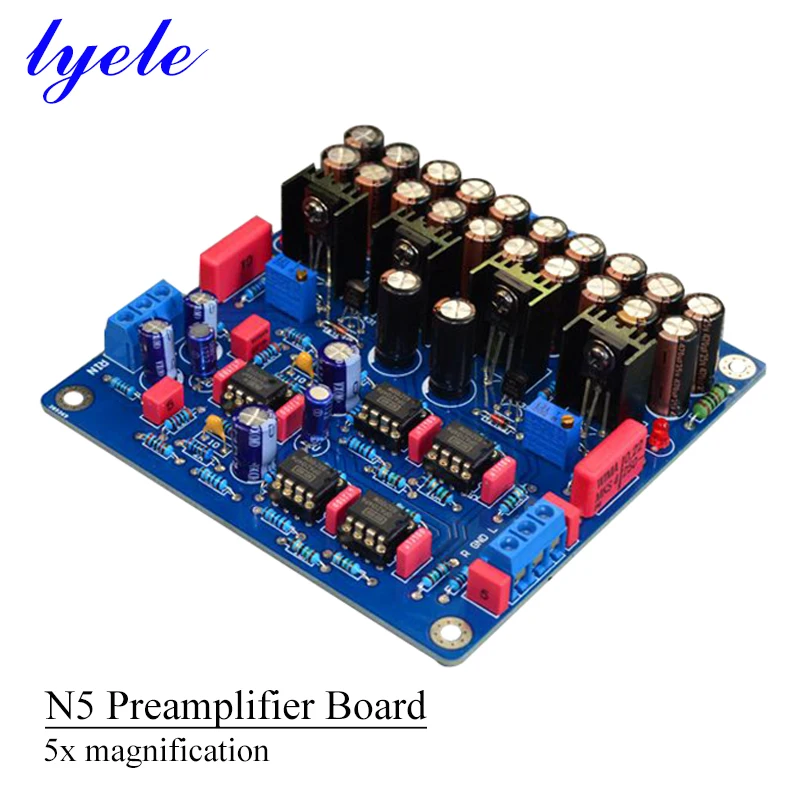 

5 Times Magnification N5 Class A Power Supply HIFI Pre-amplifier Board 5532 2604 Op Amp Hifi Power Amplifier