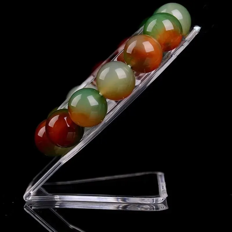 Neue 1Pc Klar Schmuck Armband Display Halter Armreif Organizer Rack Acryl Perle Armband Display Kragen Ständer Halter