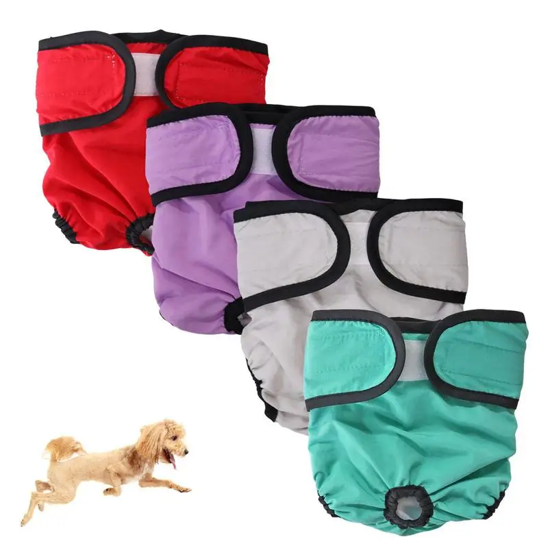 Reusable Dog Diapers Female Female Washable Dog Diapers With Adjustable Design Bright Color Reusable Dog Diapers For Female Pet