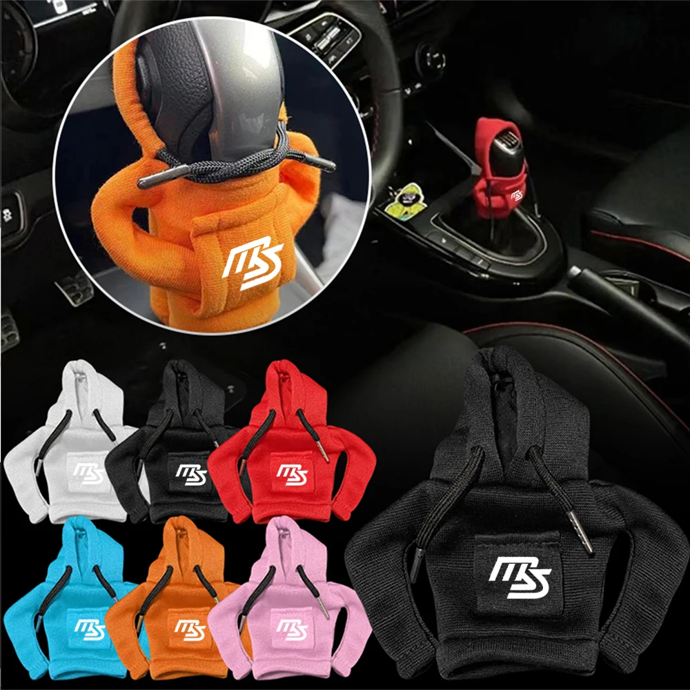 1/2 Uds Sudadera con capucha cubierta de palanca de cambios de coche Kit de manija sudadera antideslizante de cambio de marchas para Mazda 2 3 5 6 7