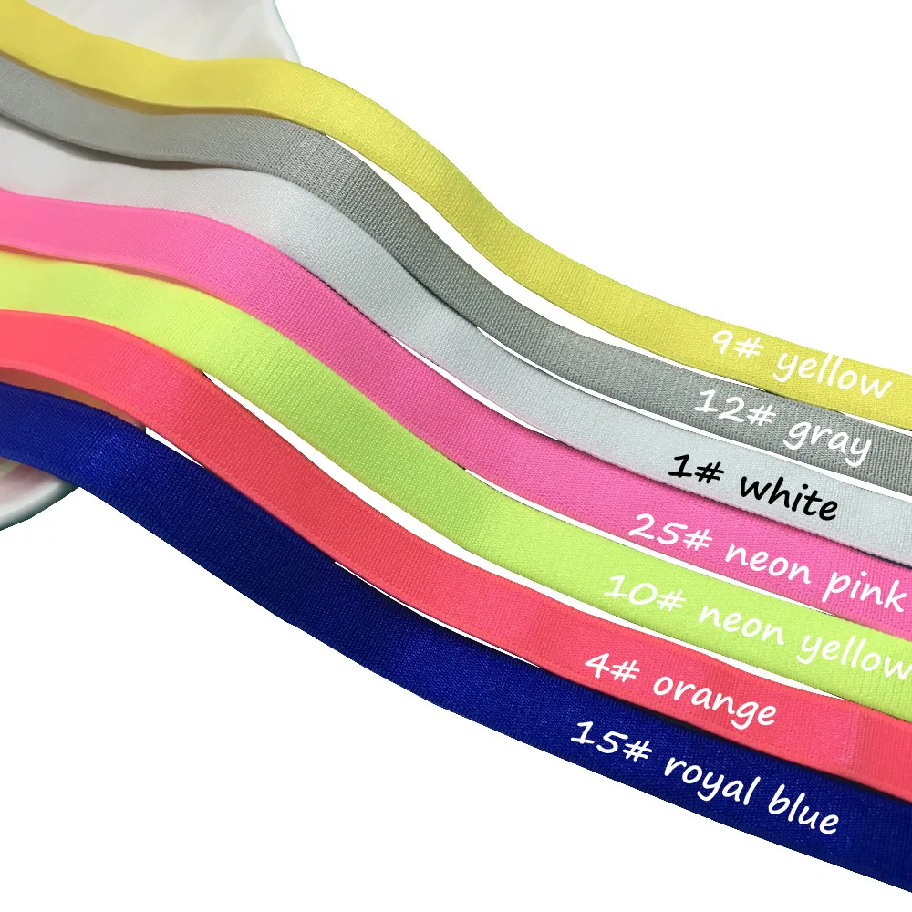 5Yard 10MM Weiche Haut Unterwäsche Elastische Bands Schmücken Baby Tuch Rock DIY Handgemachte Haar Bh Schulter Riemen Nähen zubehör – Detail 3