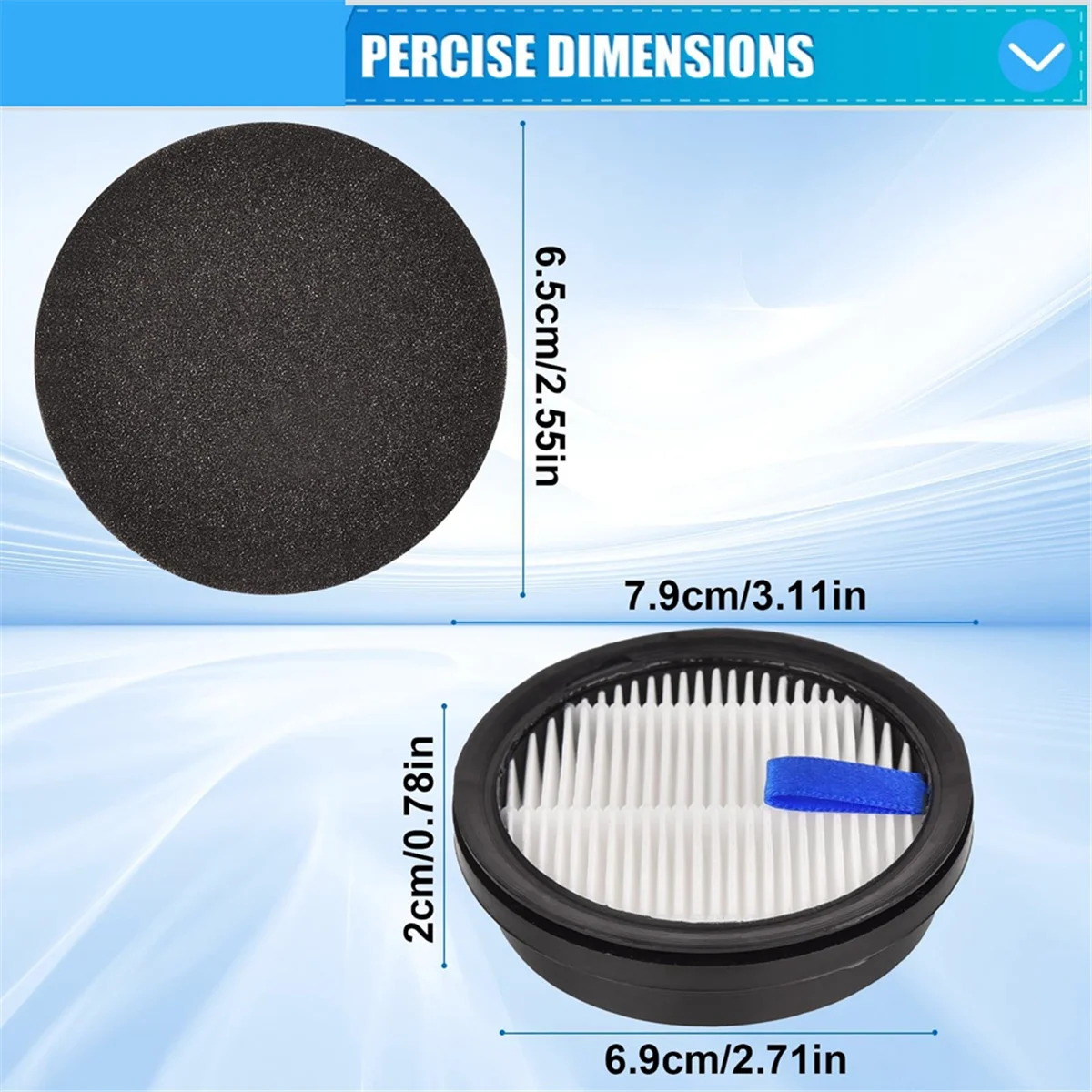 Substituição de filtro para aspirador vertical Afoddon A200Pro A200, para acessórios de vácuo sem fio série Orfeld B08 /C10A/C10G