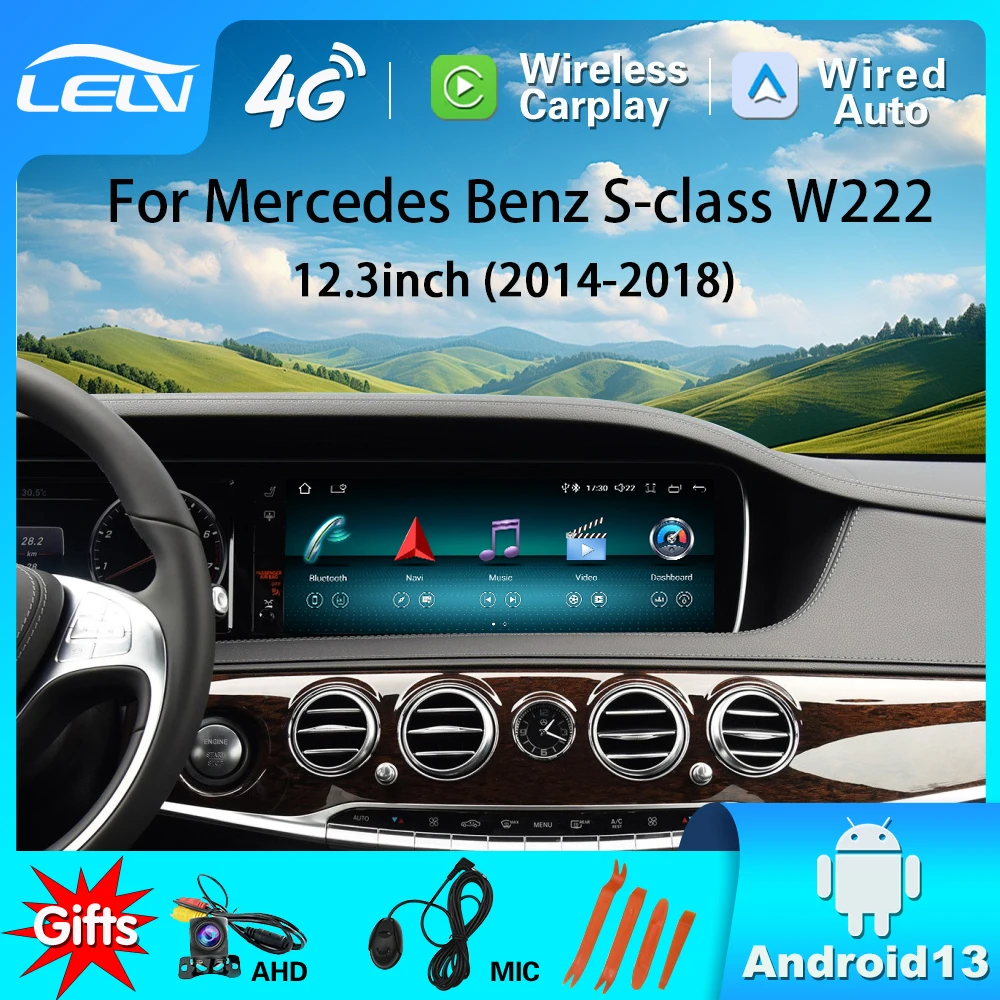

Factory price 12.3inch Android13 For Mercedes Benz S-Class W222 2014-2018 GPS Carplay Navigation Autoradio Car Multimedia Player