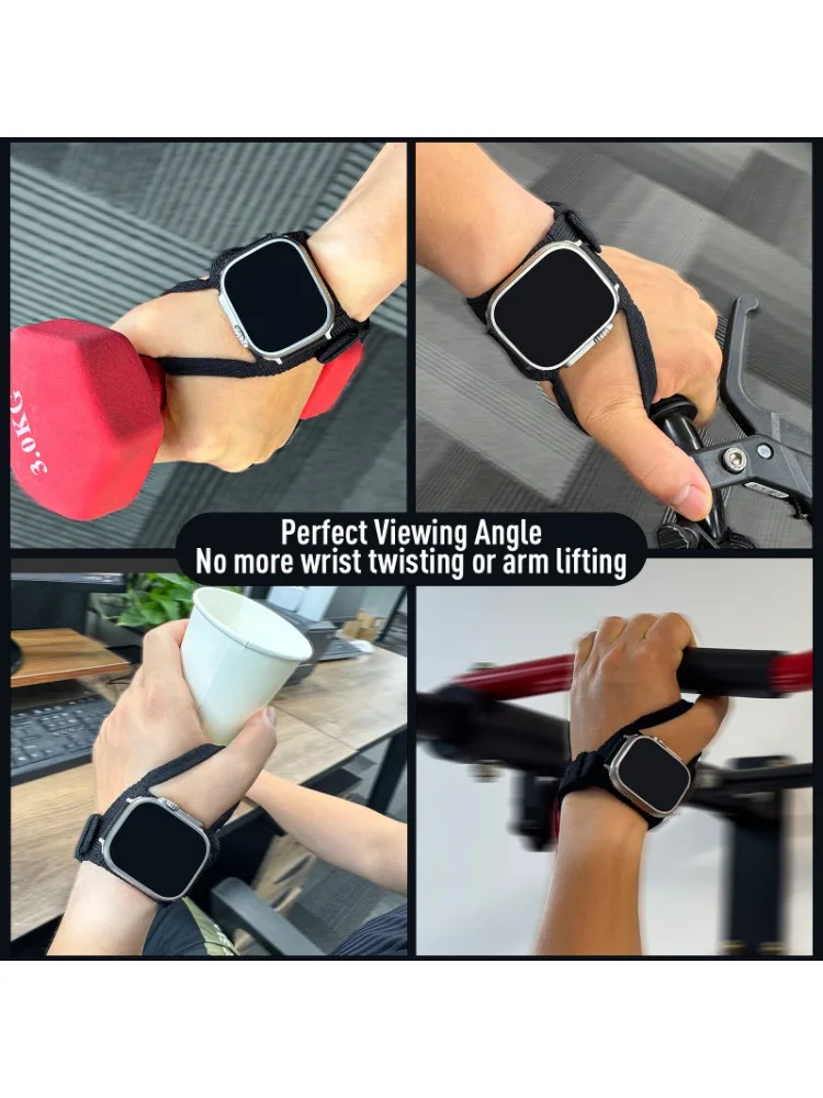 AliExpress NEY nylon Band For Apple Watch strap Ultra 2 49mm 46mm 44mm 45mm 40mm 41mm Men Cyclist Outdoor Ergonomic S ports Breathable Strap