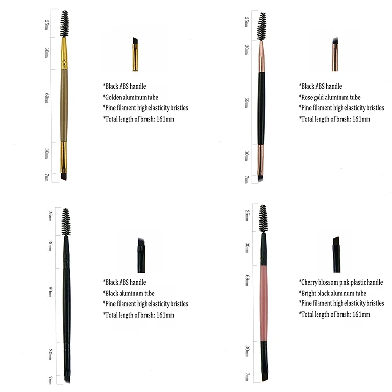 جديد الحاجب فرشاة الحاجب كحل فرشاة المخفي فرشاة المهنية ماكياج فرش Microbrashi للرموش HZS03