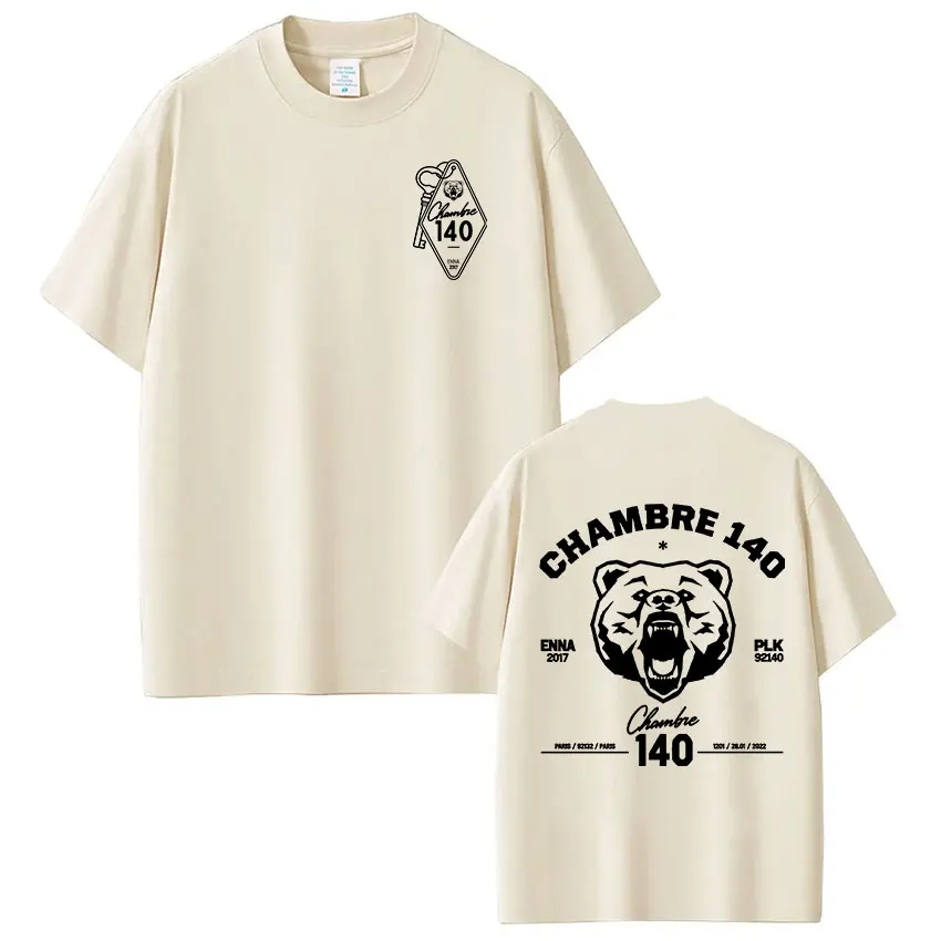 Rapper PLK Chambre 140 Enna T-Shirts Herren Damen Kleidung Mode T-Shirt Lässig 100% Baumwolle Kurzarm T-Shirts Tops Streetwear – Detail 5
