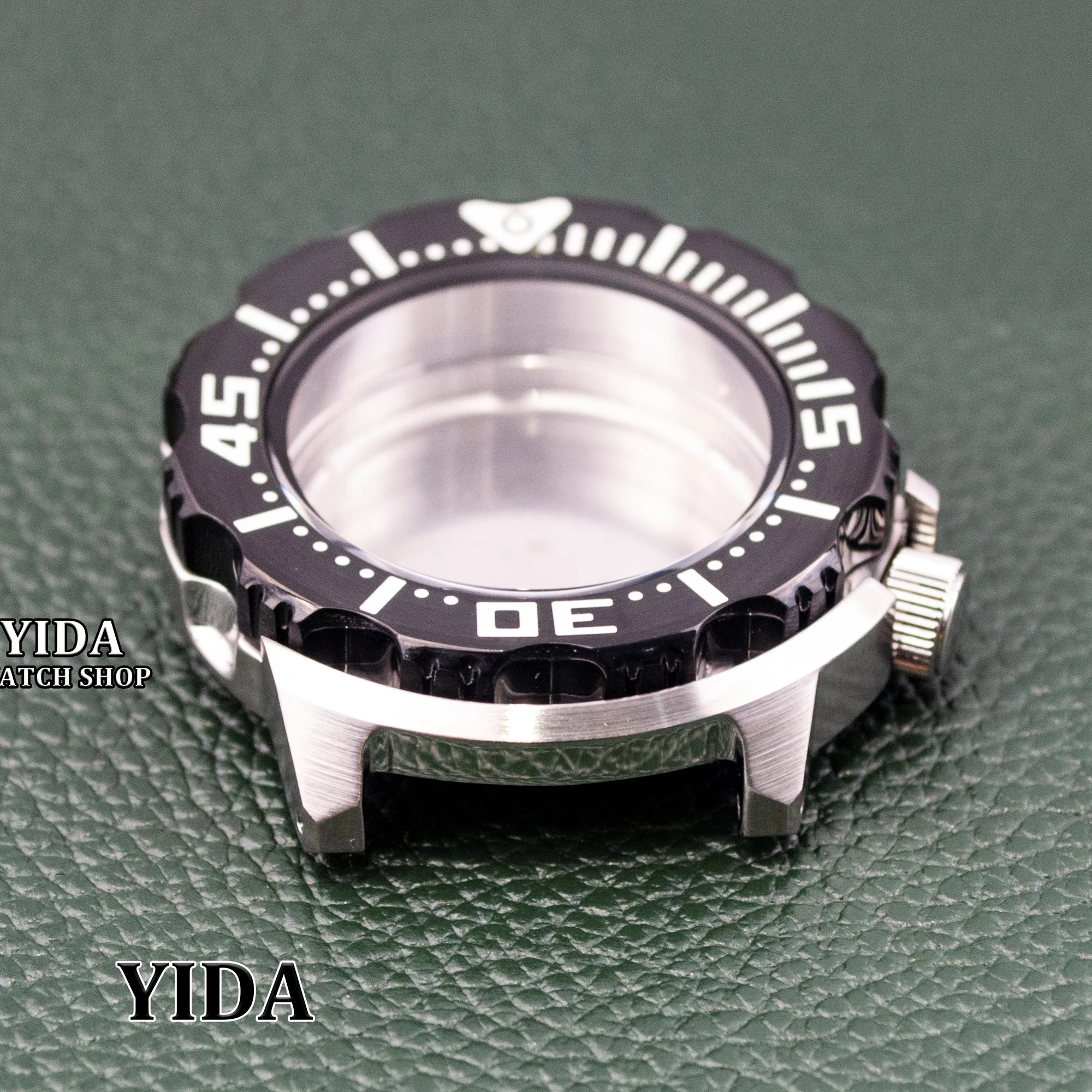 

42mm Case Stainless Steel 20Bar Dive Watch Case 3.8 Crown Sapphire Crystal Fit NH35 NH36 Movement for Monster Case Accessories