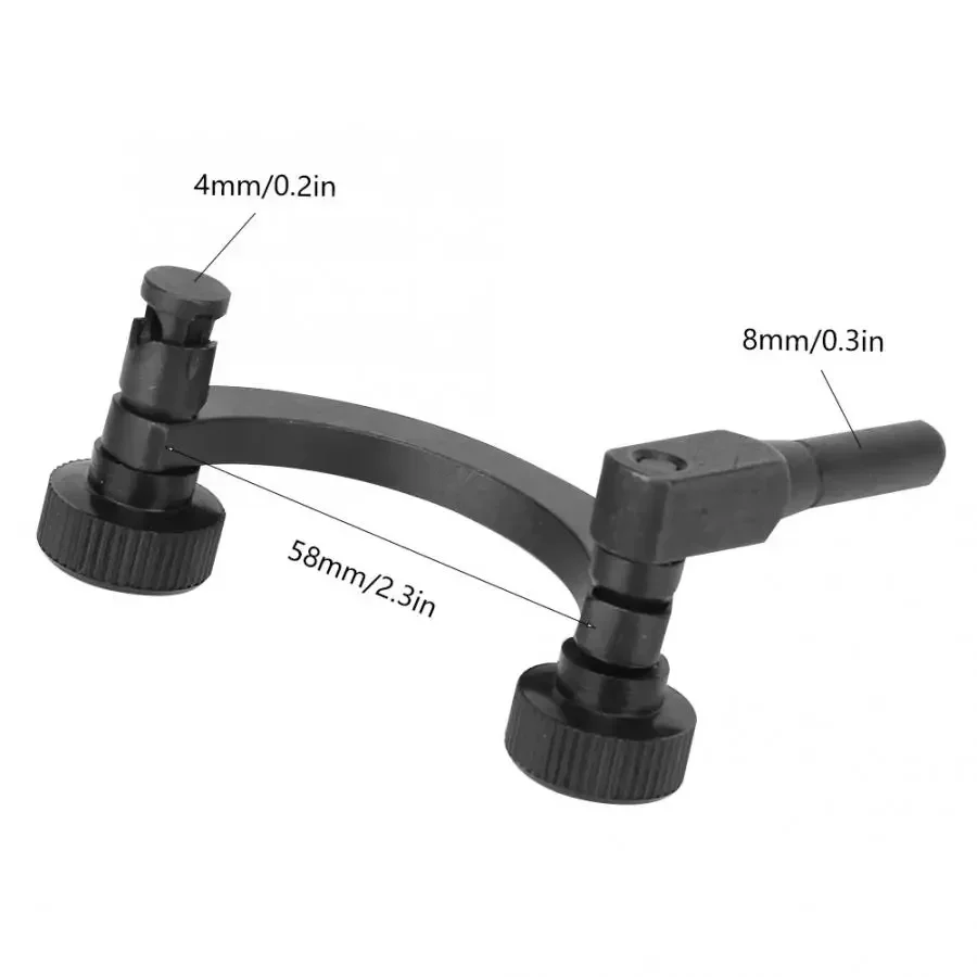Imagem -03 - Diâmetro Gauge Comprimento Dial Indicator Gauge Lever Dial Indicador Arc Link Rod Metade Rodada Teste Combinação Titular Centro Milímetros Shank