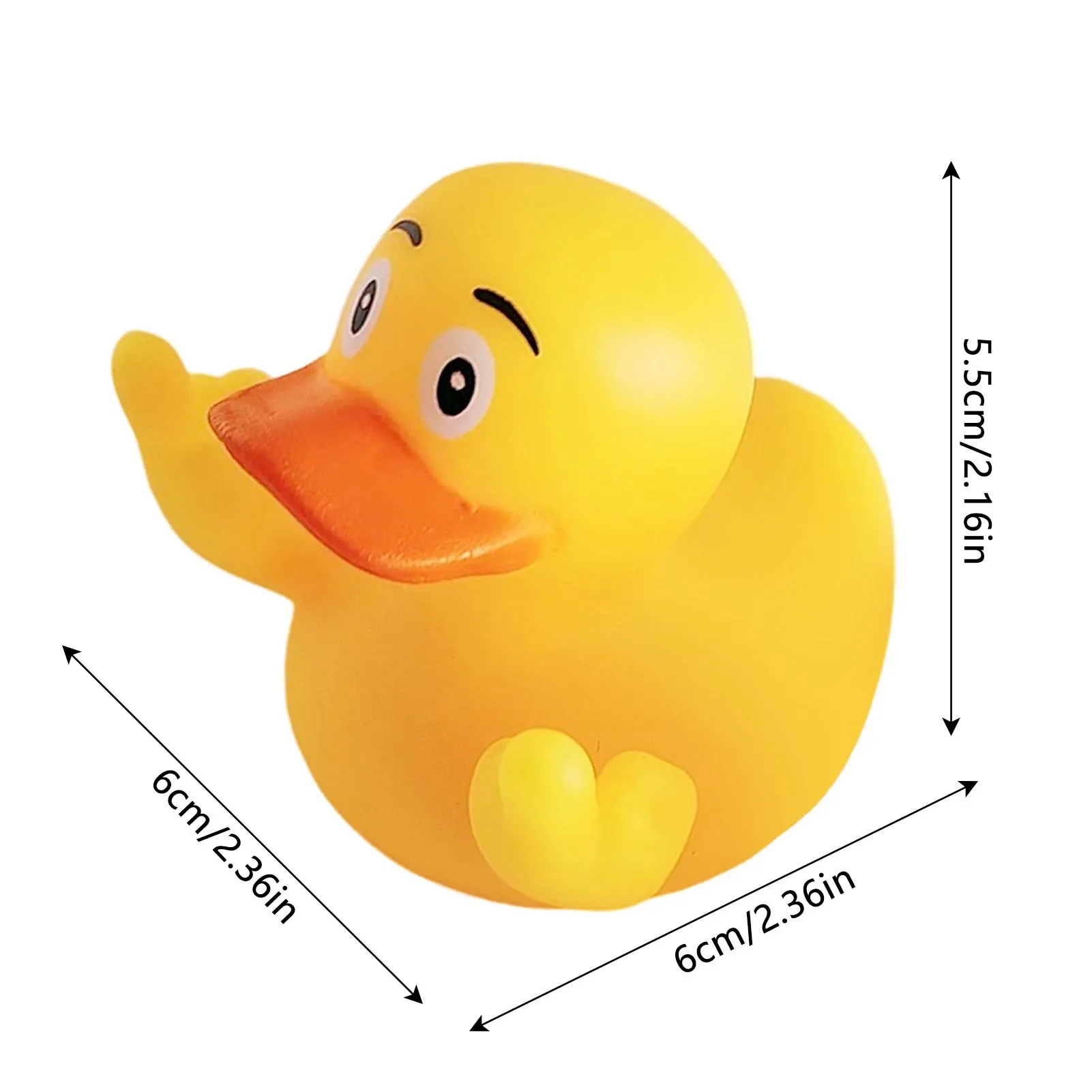 Plastic Duck Ornaments for Car Interior Adults Funny Middle Finger Duck Figurine Desktop Decor Gag Gift Durable Lightweight