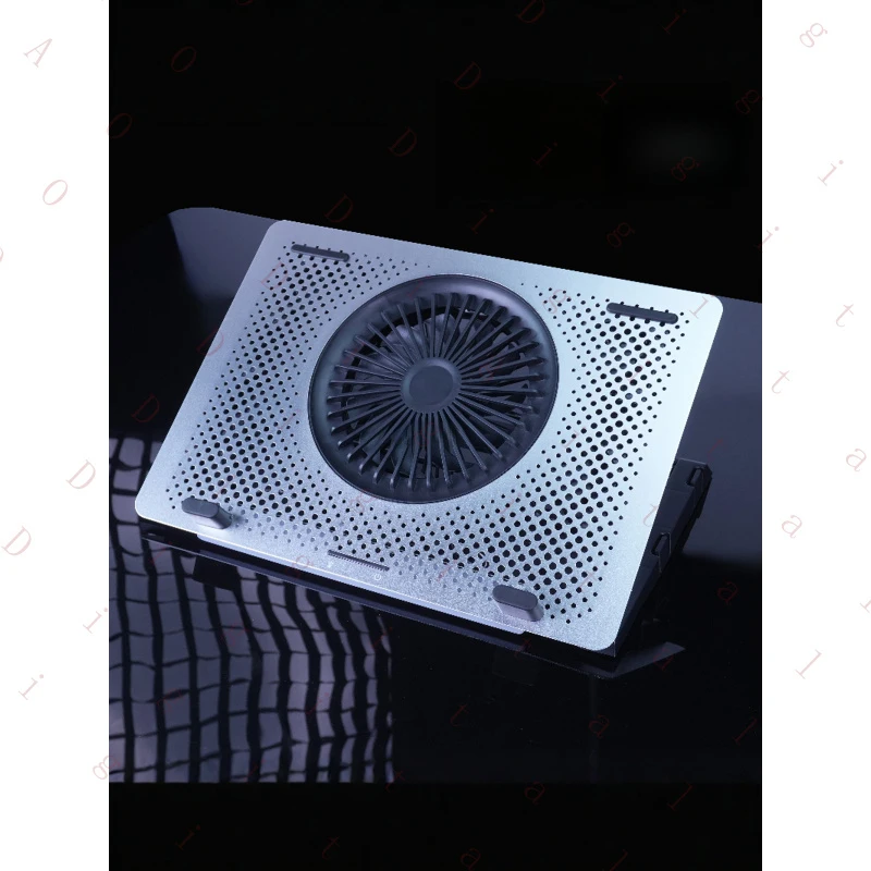 

W W Universal Aluminum Alloy Laptop Cooler with Five Fans, Adjustable Speed, 4-Position Angle Adjustable Stand