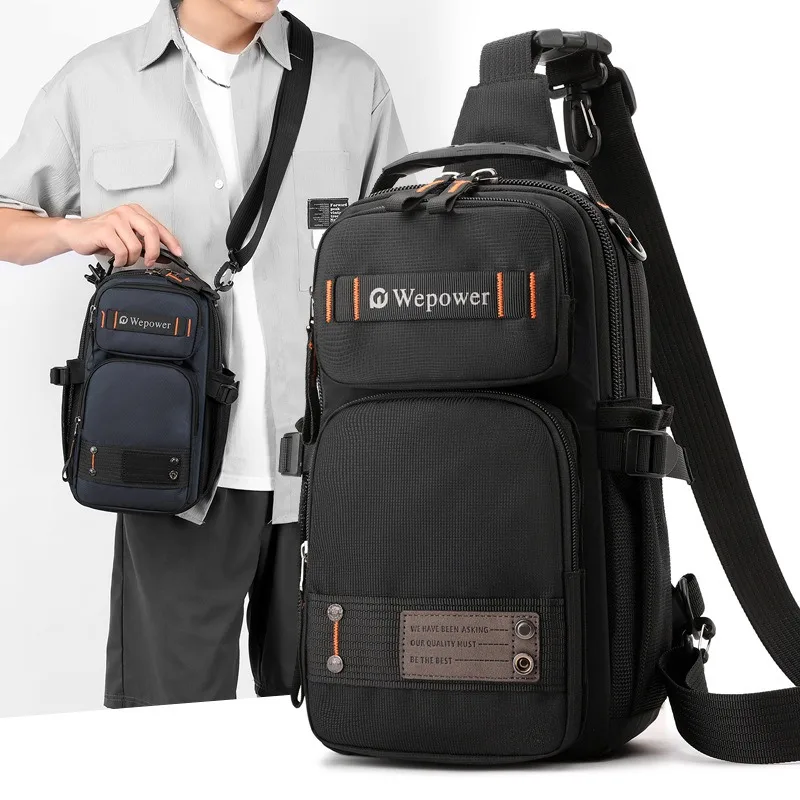 

Модная мужская нагрудная сумка, многофункциональный рюкзак двойного назначения, небольшой рюкзак, уличная сумка через плечо на одно плечо