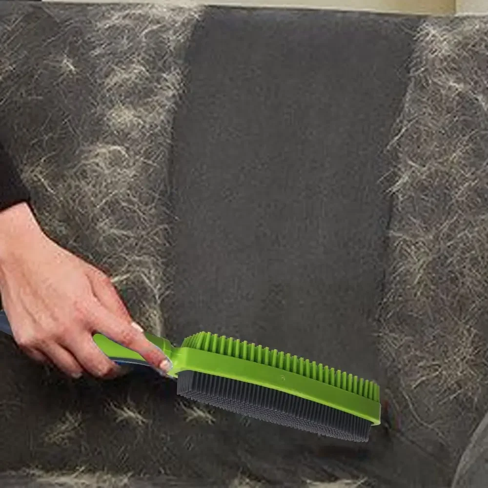 Escova de borracha para remoção de pelos de animais de estimação, escova de banho para gatos, roupas de sofá, tapete de cabelo para cães e gatos, também usado como escova para cães