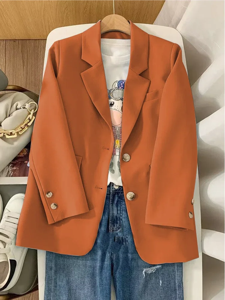 Blazer Woman Spring/autumn New Korean Fashion Coats Office Lady Outerwears Youthful Woman Clothes Elegant Stylish Blazers