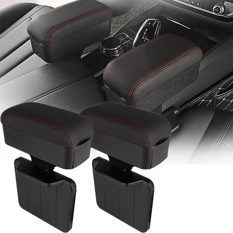 

Автомобильный ящик для хранения с зазором на сиденье, автомобильный контейнер для хранения с подлокотником центральной консоли, держатель для стакана с водой, многофункциональное хранилище с поддержкой локтя