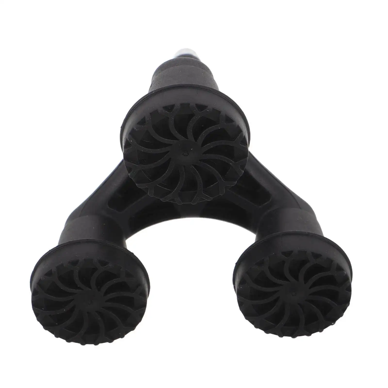 Tripod Walking Cane Tip Shock-Absorbing Non-Slip Cane Foot Replacement Stable Three Point Foot Pad Mobility Aid for Elderly