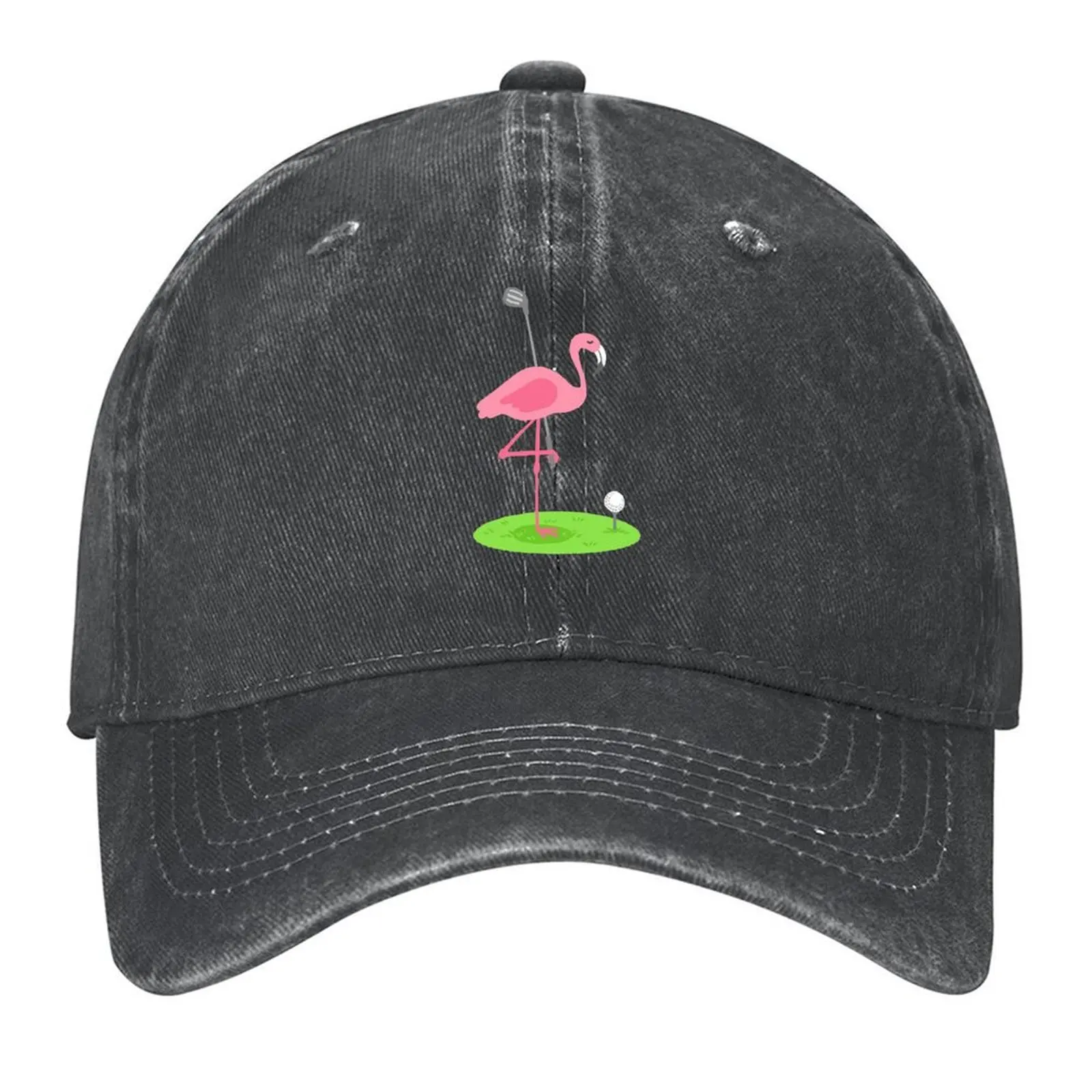 

Golf Flamingo Golfing Golfer Baseball Cap Hat Luxury Brand Brand Man cap Golf Cap Horse Hat Girl'S Hats Men's