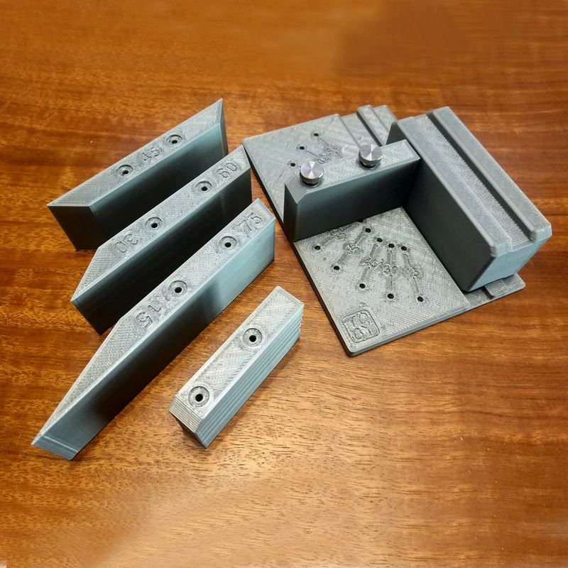 Fixed-Angle Sanding Tool PETG Multi-angle Manual Sander Optional Baffle for Sanding Square/Round Rod Plastic Sheet Model Parts