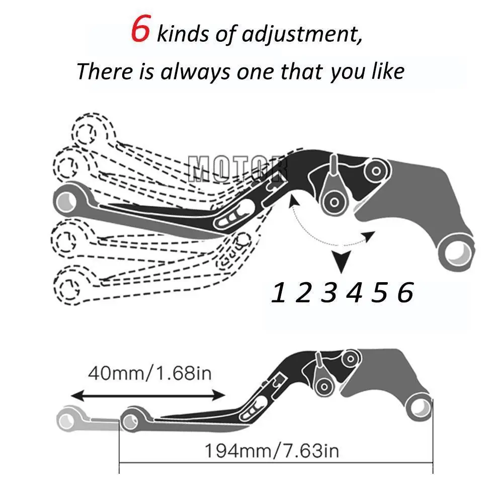 For Honda CB650F CB 650F CB650 F 2014 2015 2016 2017 2018 2019 2020 Motorcycle Adjustable Handles Brake Clutch Levers Handlebar