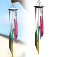 Outdoor Garden Wind Chime 12 Hollow Metal Tubes Hanging Metal Pipe Wind Chimes Bells Balcony Outdoor Yard Garden Home Decoration