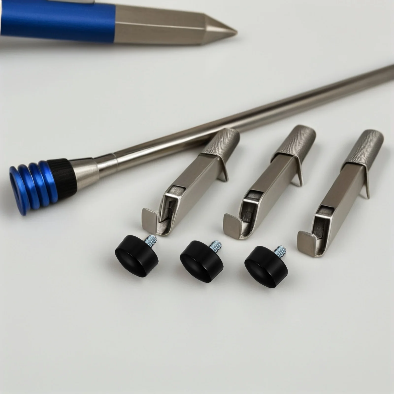 

4Pcs Curtain Rod End Caps Black Finials Decorative Replacement Screw on for Living Room Bedroom Office Drapery Rod Accessories