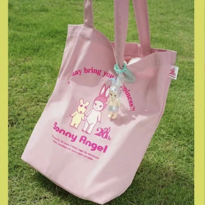 Sonny Angel 15th Anniversary Catalog periphery Cartoon Bag Cute Rabbit Ear Band Pocket Yellow Drawstring Storage Gift Bag Cloth