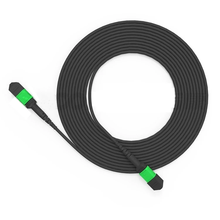 MPO APC سترة من الألياف المدرعة 12 النوى أحادية الوضع ذكر ذكر ذكر نوع B A 5m 10m 30m 50m MTP الألياف الضوئية patchcord خارجي SM 12C