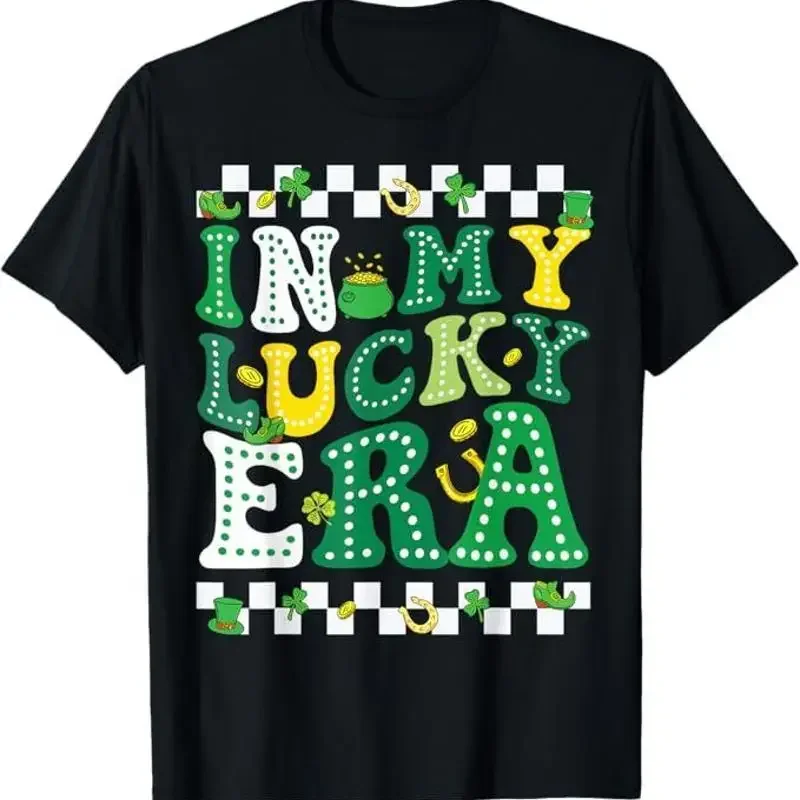 Funny In My Lucky Era St Patricks Day Shamrock Girls Boy Kid T-Shirt