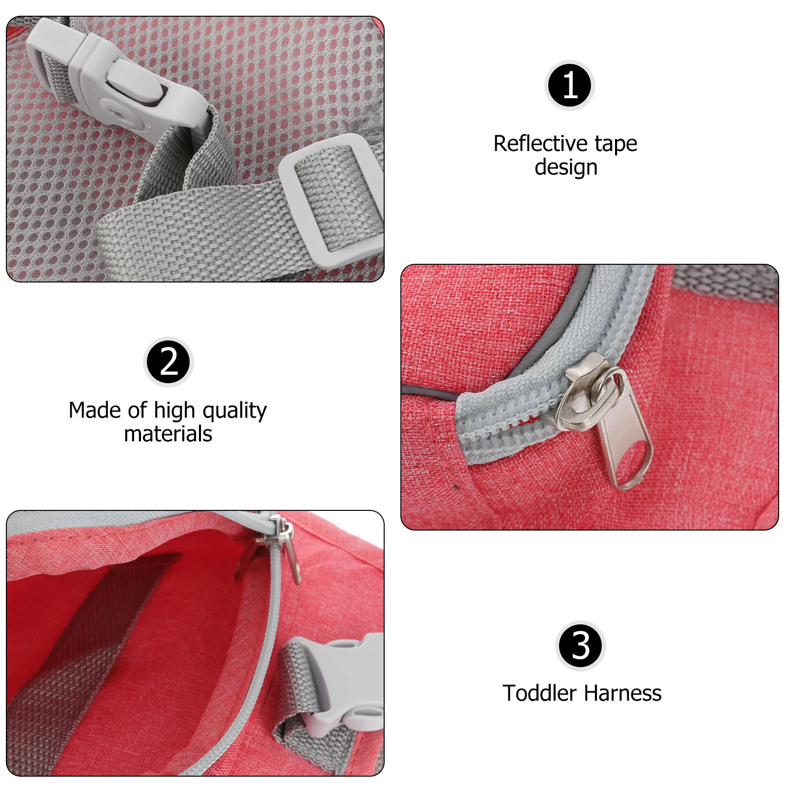 

ERiNGOGO Adjustable Anti-Lost Strap Bracelet Toddler with Reflective Safety Leash for Kids 6M-10Y Ideal Parks Malls Airports