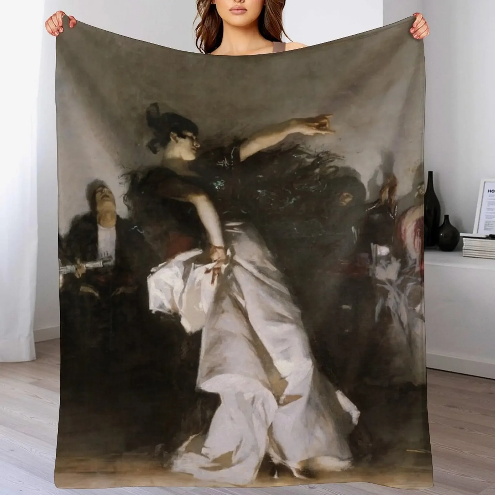 

El Jaleo (Spanish Dancer) - John Singer Sargent Throw Blanket Luxurious Soft Blanket Holiday Gift for Family
