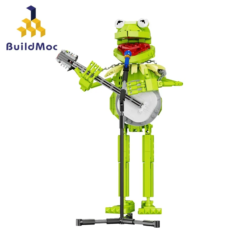 

Buildmoc The Muppets Frog Singing Show Фигурка животного MOC Набор строительных блоков Игрушки для детей Подарки для детей Игрушки 499 шт. Кирпичи