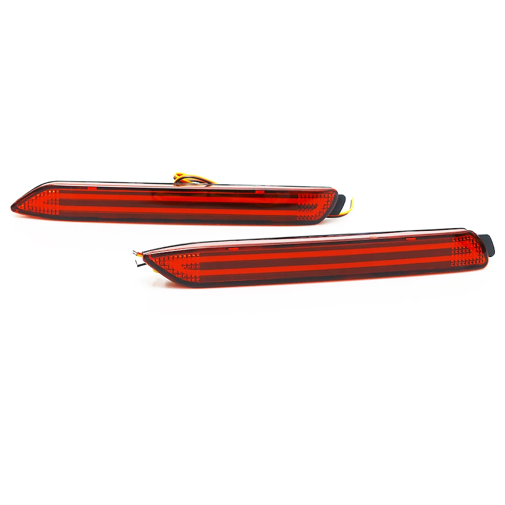 1Pair Car Rear Bumper Reflector Tail Brake Light Driving Lights For Toyota Avalon 2013-2016 Sienna Verso Venza Vellfire Innova