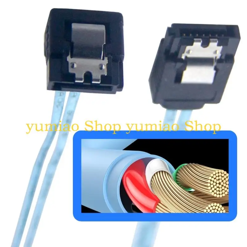 587B 7Pin Cable 90 Degre to 180 Degree Angled Connector Data Transmission Hard Drive