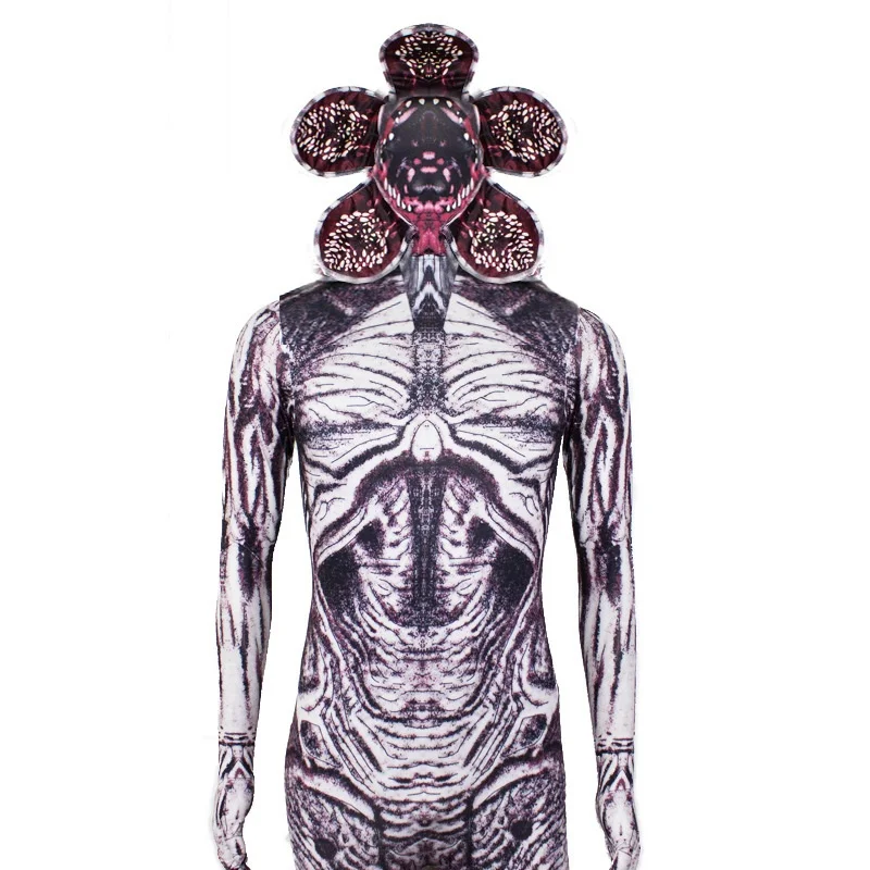 Costume moulant Stranger Things, Costume d'halloween, Costume de spectacle Demogorgon, vêtements de scène ethniques pour femmes