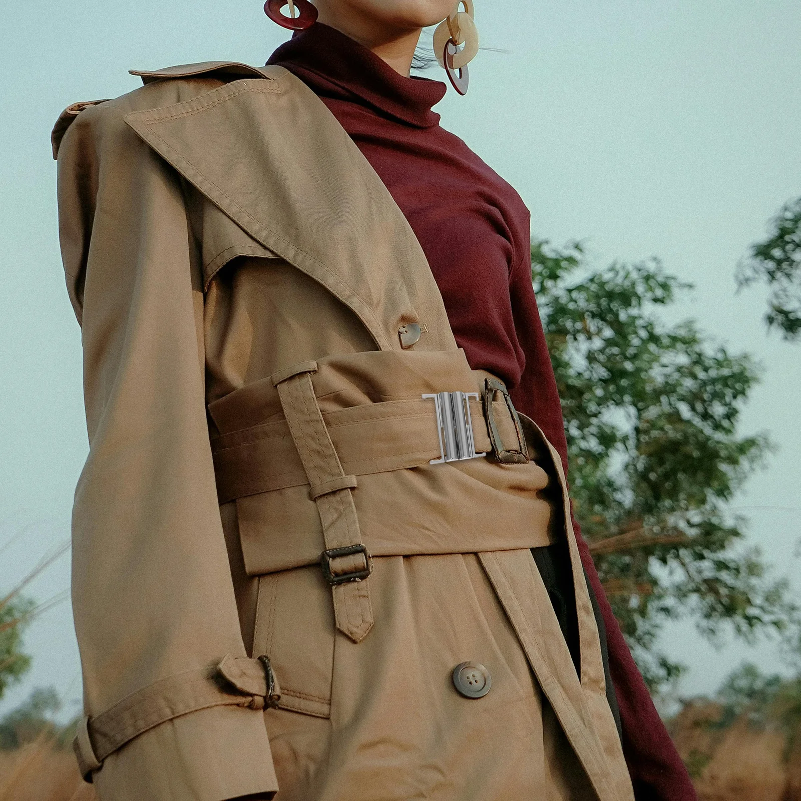 6 قطعة مشبك معدني حزام الخصر الجانب الإصدار السحابة ل معطف سترة سترة المعطف الملابس Diy بها بنفسك استبدال المشبك إغلاق #1