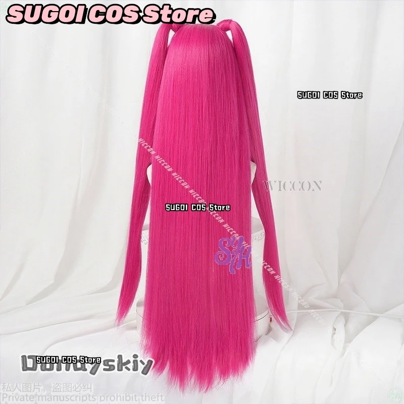 هنتركس كوسفريف كيبوب شيطان الفتيات مجموعة ميرا الوردي الساخن Y2K Kawaii موضة عالية الجودة الباروكات 4 أنماط Fanart حقيبة هالوين تمويه