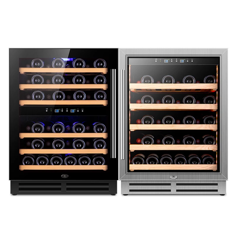 

Mini Wine Cooler Refrigerator Dual Zone Wine Storage Cabinet Thermoelectric Wine Cooler