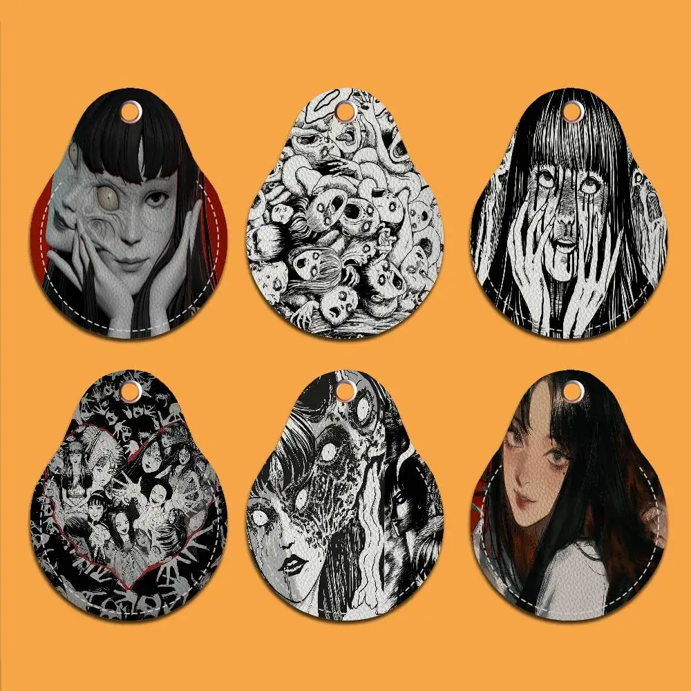 Anime Tomie Junji Ito Creative Cartoon Pattern Sensitive Access Card Protective Sleeve Keychain Fashion Decorative Pendant