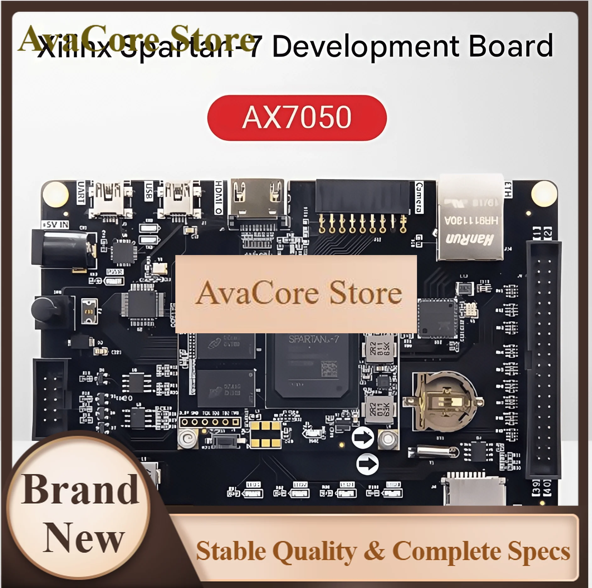 AvaCoreAX7050 XILINX FPGA Development Board Spartan7 VIVADO Video Processing Industrial Control