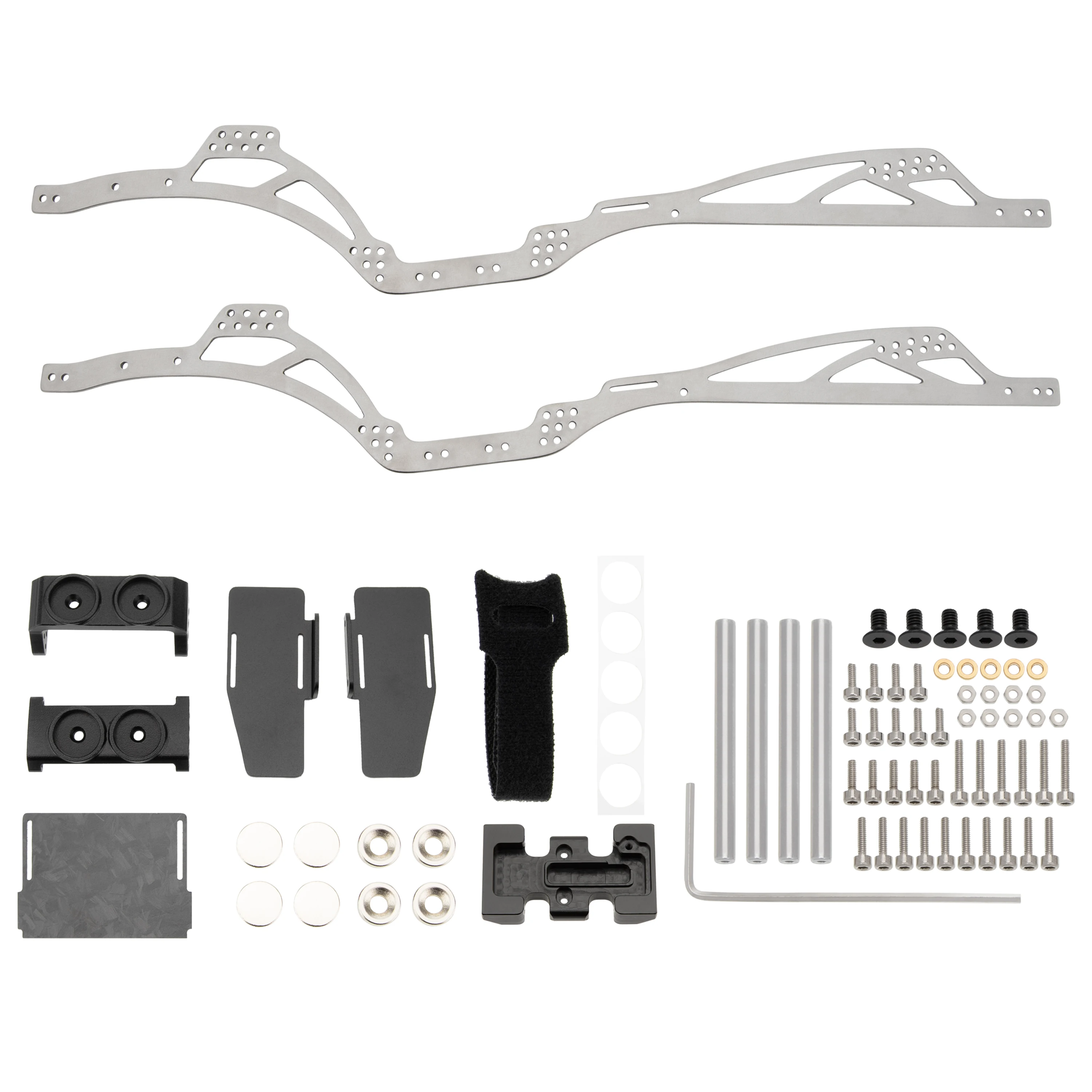 MEUS RACING SCX24 LCG Chassis TC4 Titanium Frame for Axial SCX24 1/24 RC Crawler Upgrades