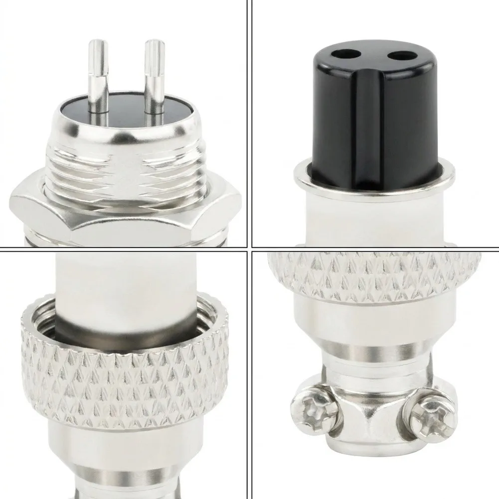 10Sets GX12 Aviation Plug= Connector Male And Female Socket Metal Housing For Industrial Automotive Electrical Wiring Systems