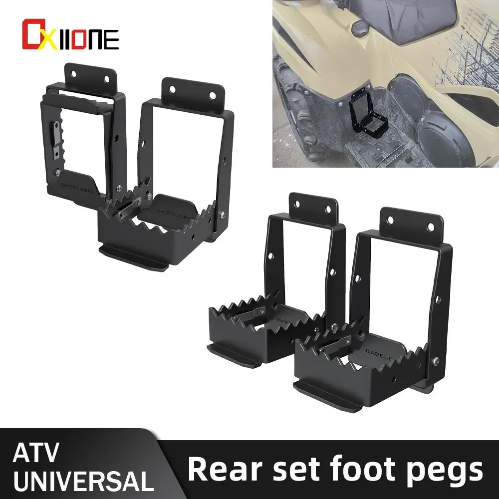 

ATV Universal Foot Pegs For Polaris Sportsman 450 H.O /570/ 850/ XP 1000/XP 1000S Rear Set Footrest Foldable 90° Foot Pedal Rest