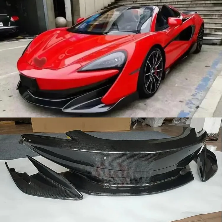 

Углеродное волокно, передняя губа, задний бампер, диффузор, багажник, спойлер, комплект кузова для McLaren 540 570s 570 GT 2015-2020, обновление 600LT