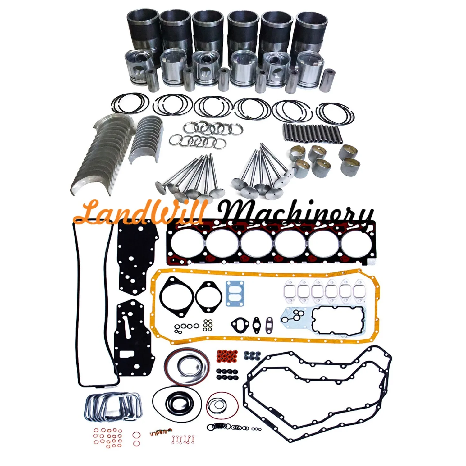 Overhaul Rebuild Kit Fits For Komatsu 6D102 Engine