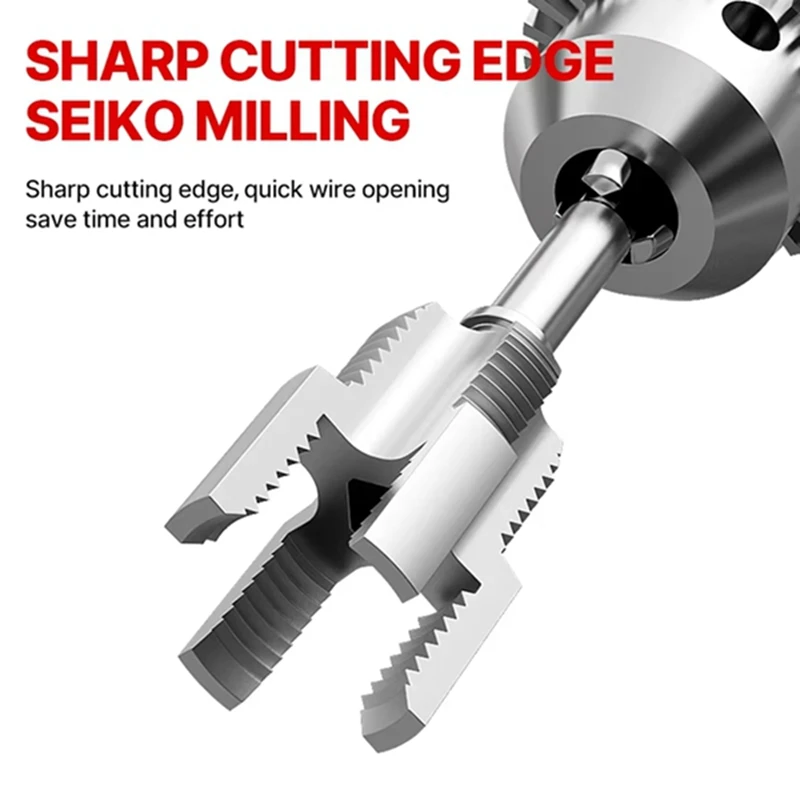 

PPR/PVC Water Pipe Thread Tapping Tool Internal Thread External Thread Integrated Water Pipe Wire Opener-AD23